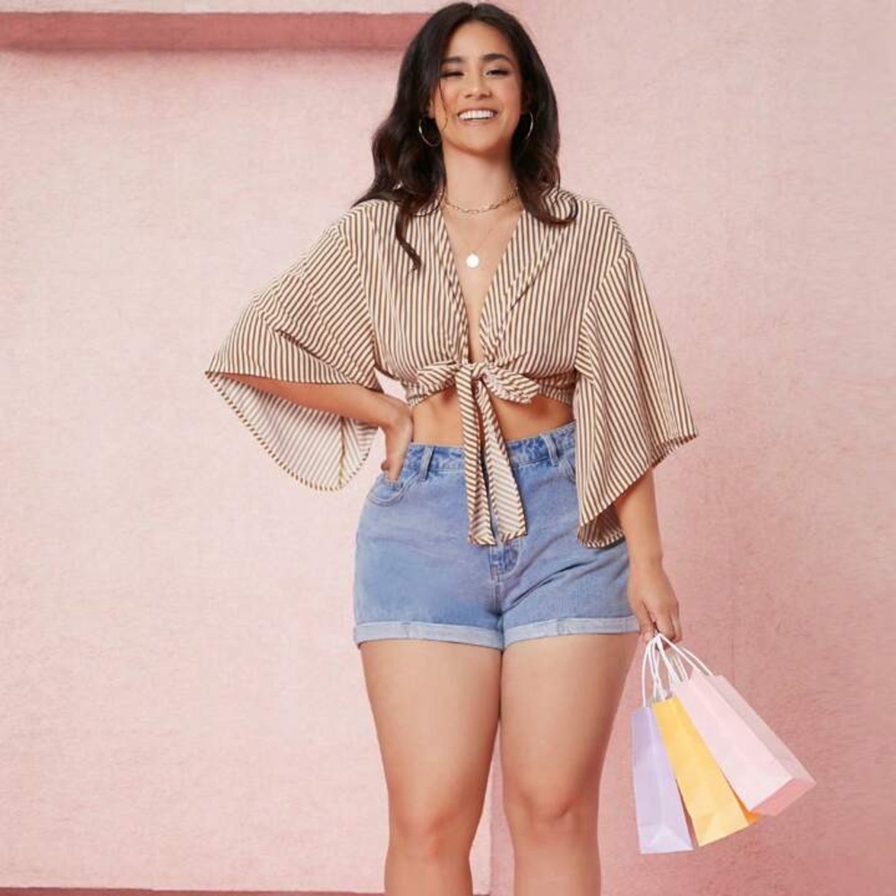 Crop tie top